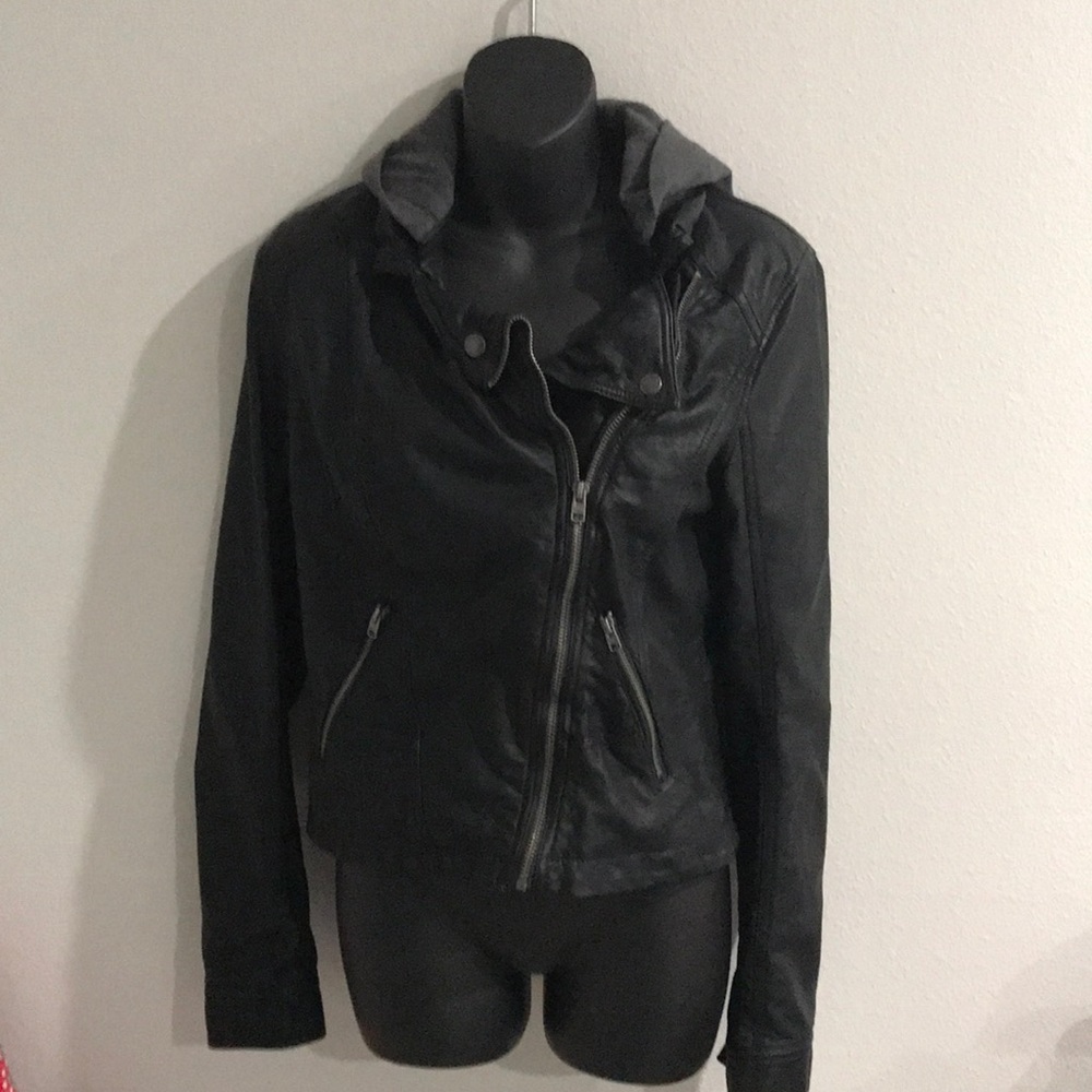 Hollister faux leather jacket